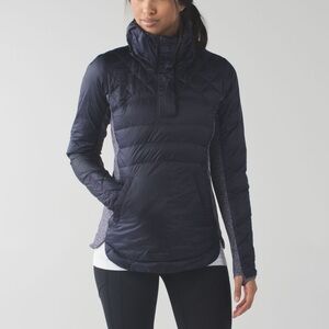 RARE Lululemon Down For A Run Pullover Sz 2 In Black Grape